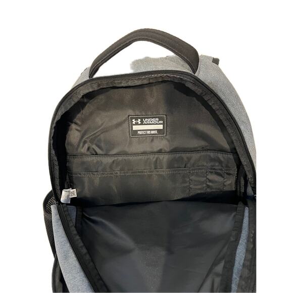 Under Armour Gray Black Hustle Sport Backpack - Picture 4 of 4
